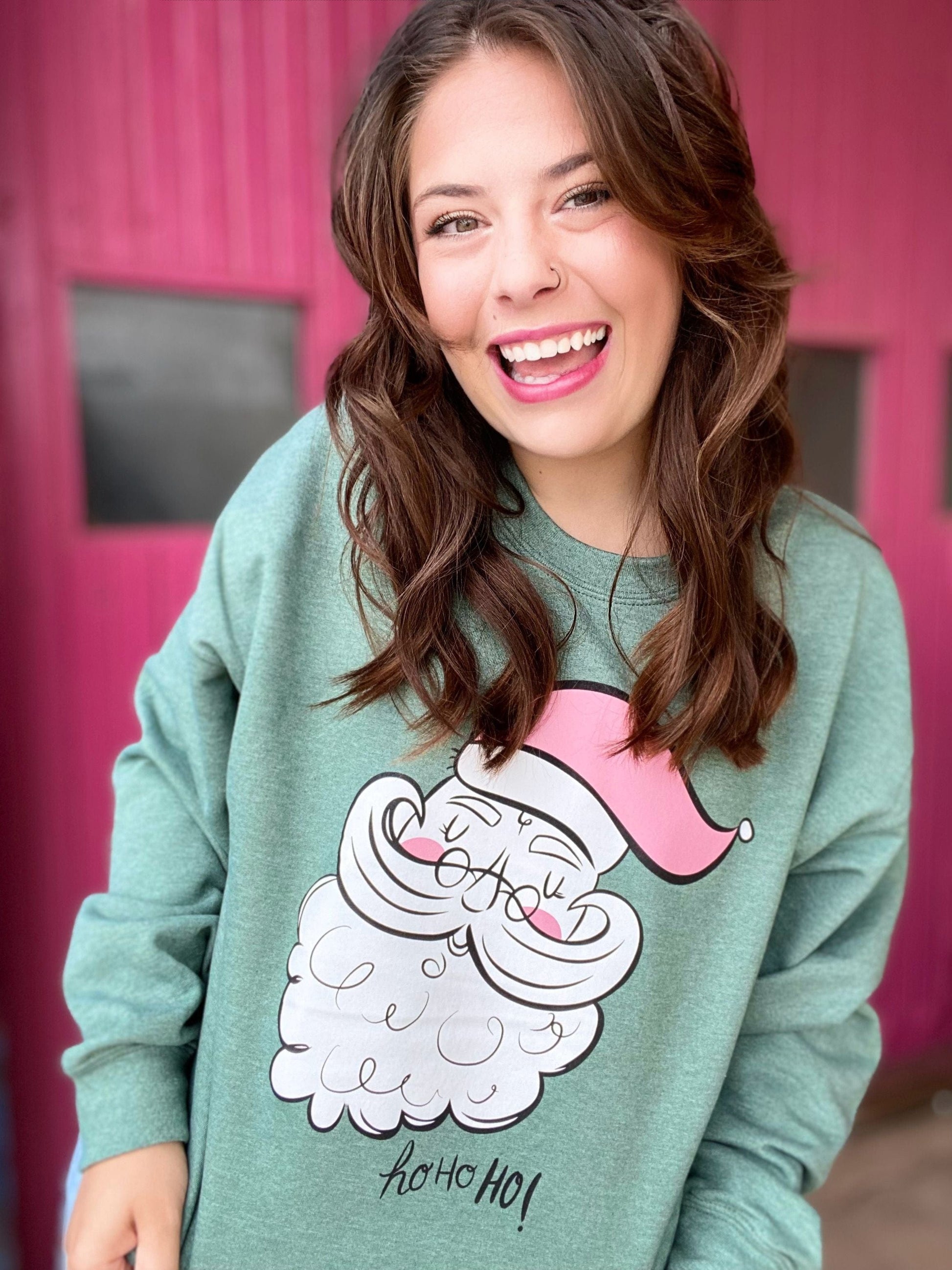 Graphic Tees Ho Ho Ho Santa Pullover