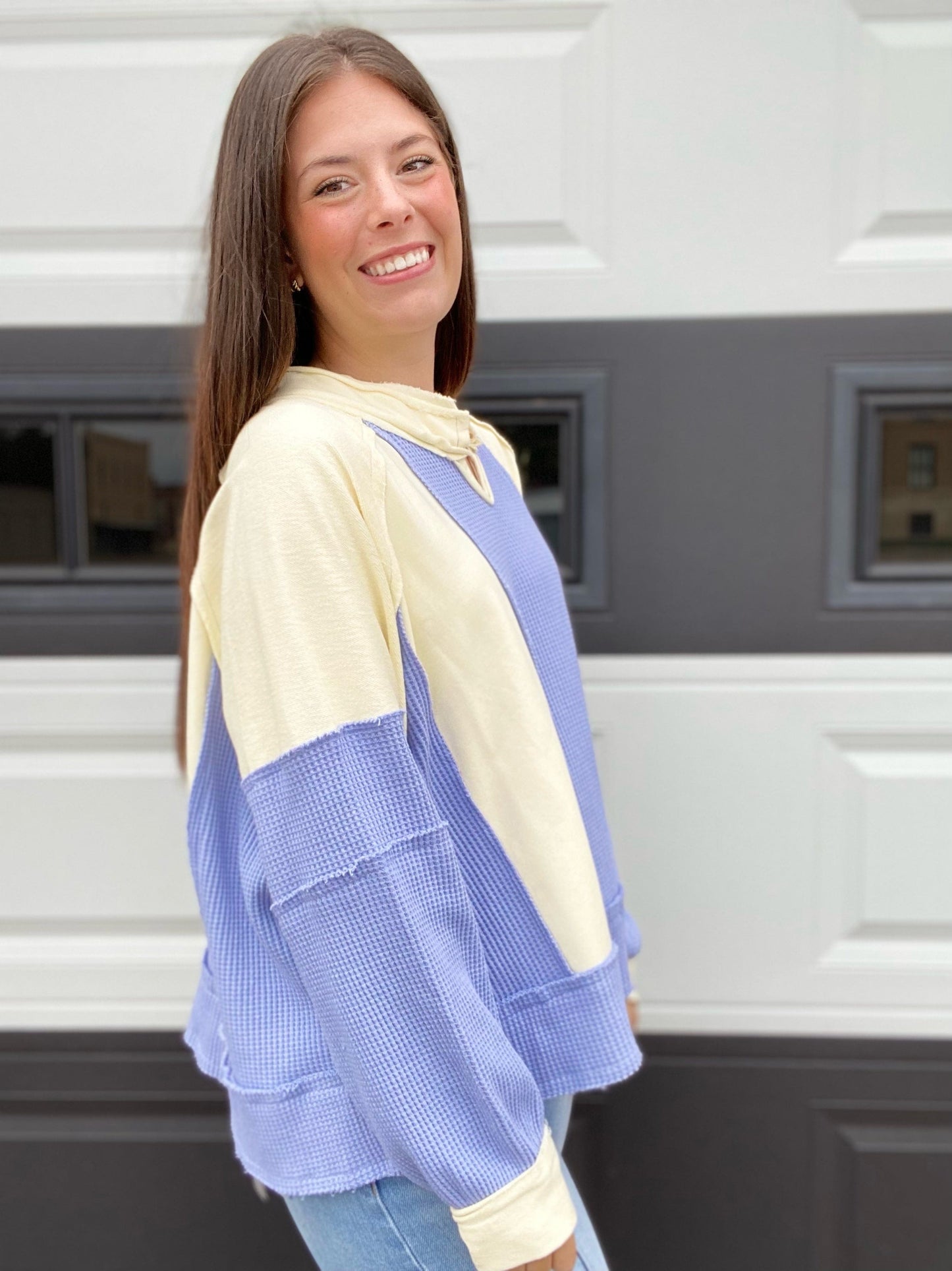 Outerwear Jayda Waffle Knit Pullover