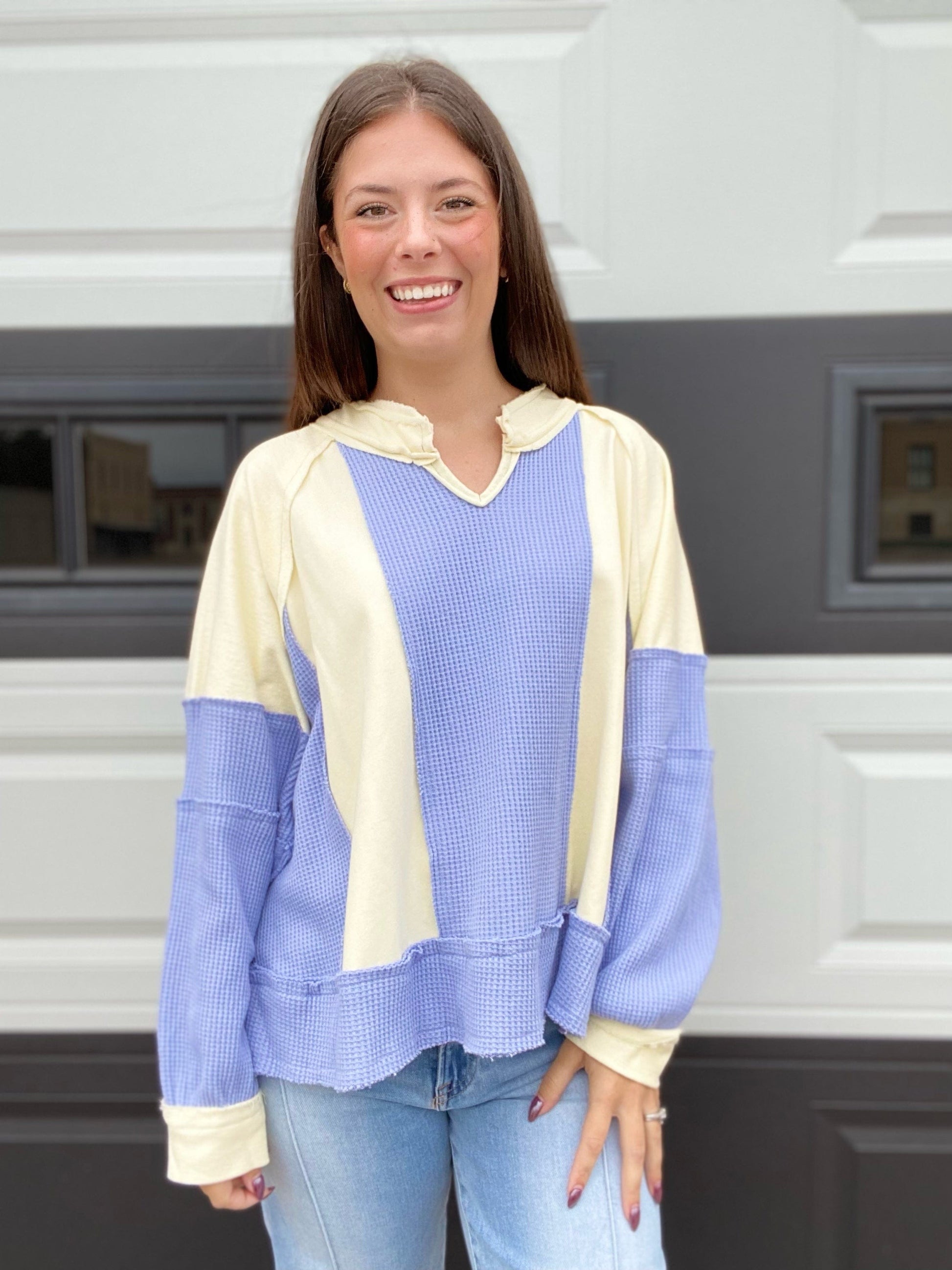 Outerwear Jayda Waffle Knit Pullover