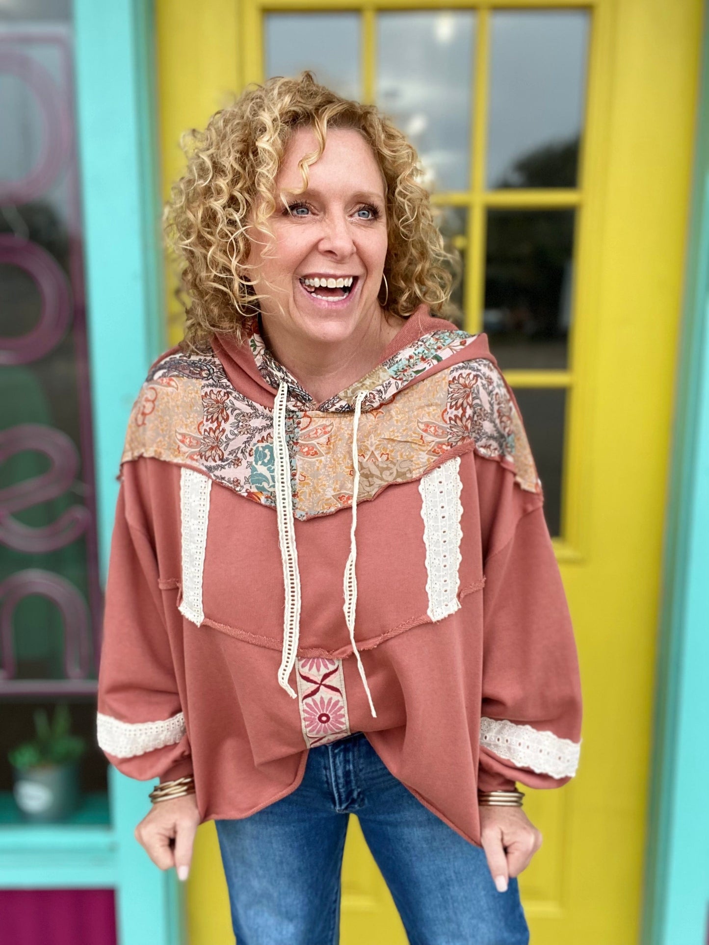 Outerwear Jayde Floral Embellished Hoodie