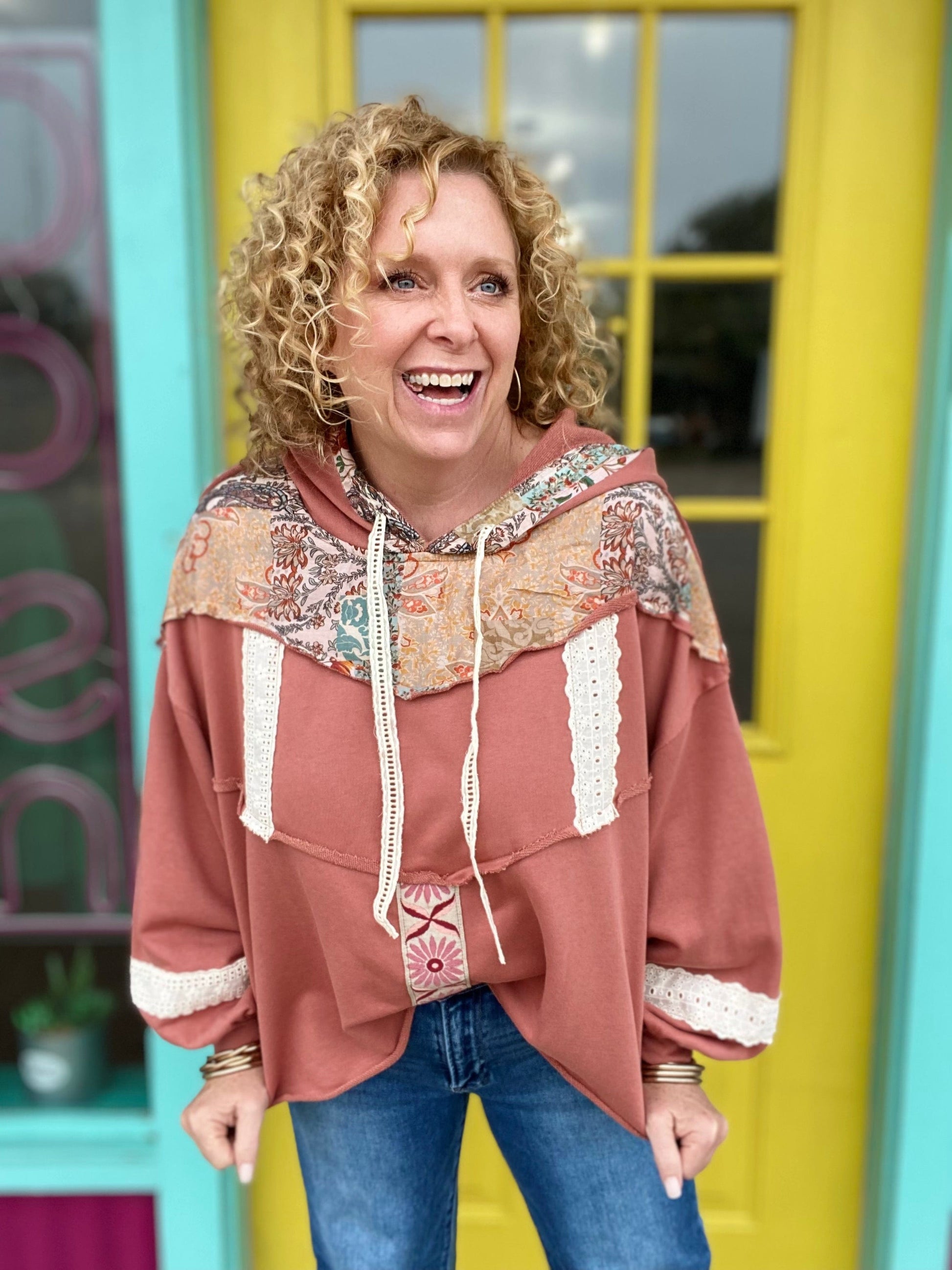 Outerwear Jayde Floral Embellished Hoodie