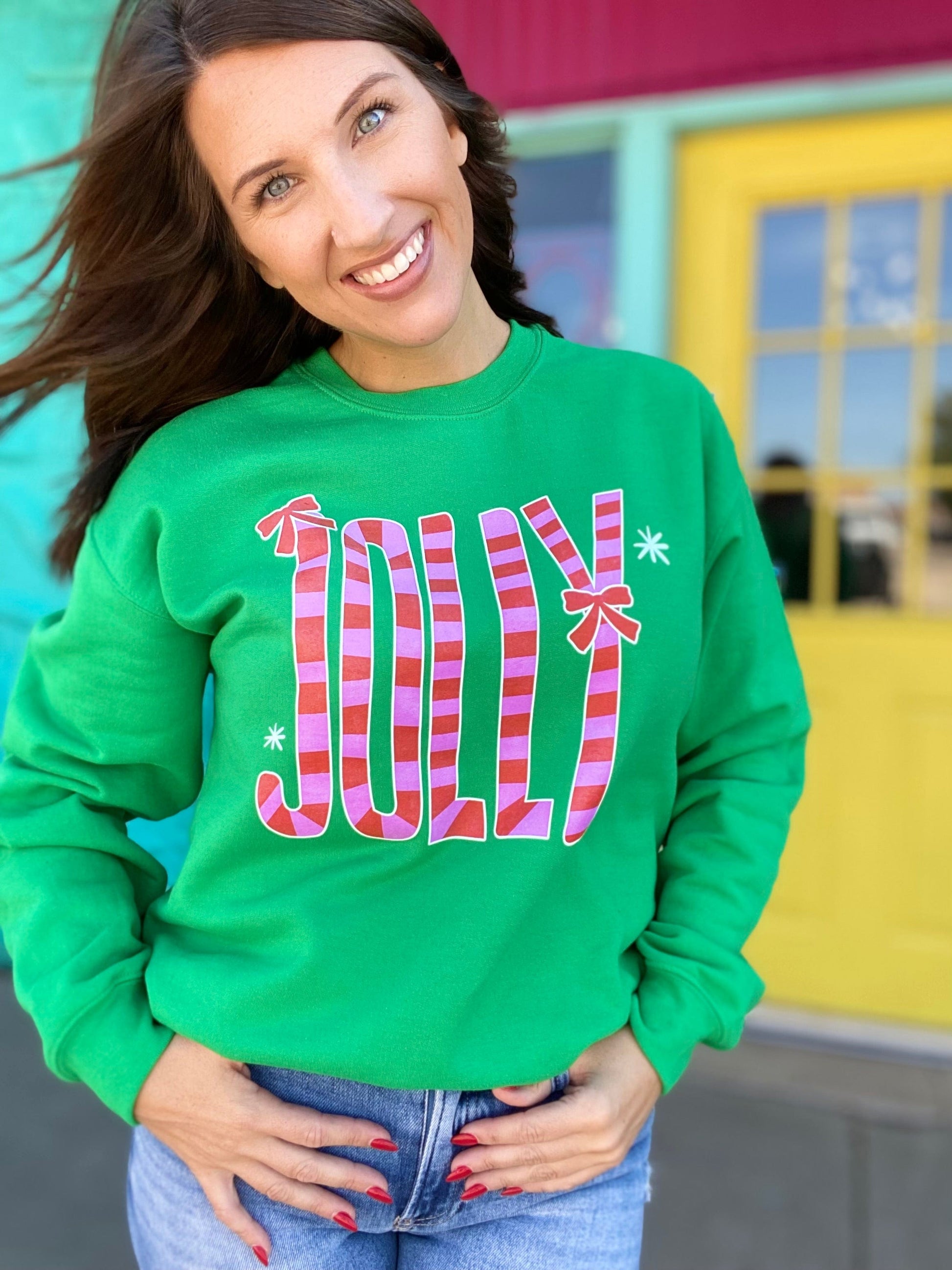 Graphic Tees Jolly Green Crewneck Sweatshirt