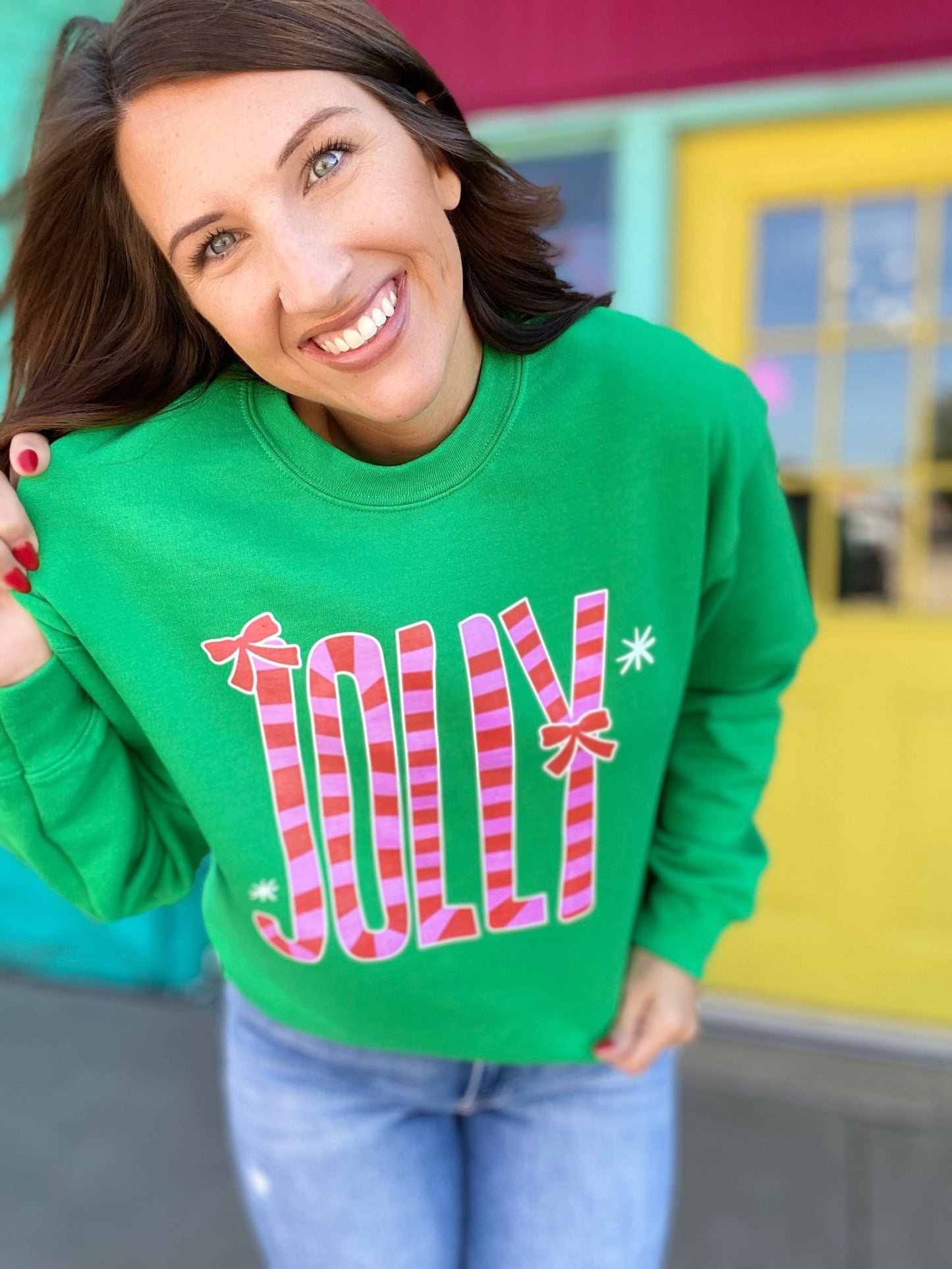 Graphic Tees Jolly Green Crewneck Sweatshirt