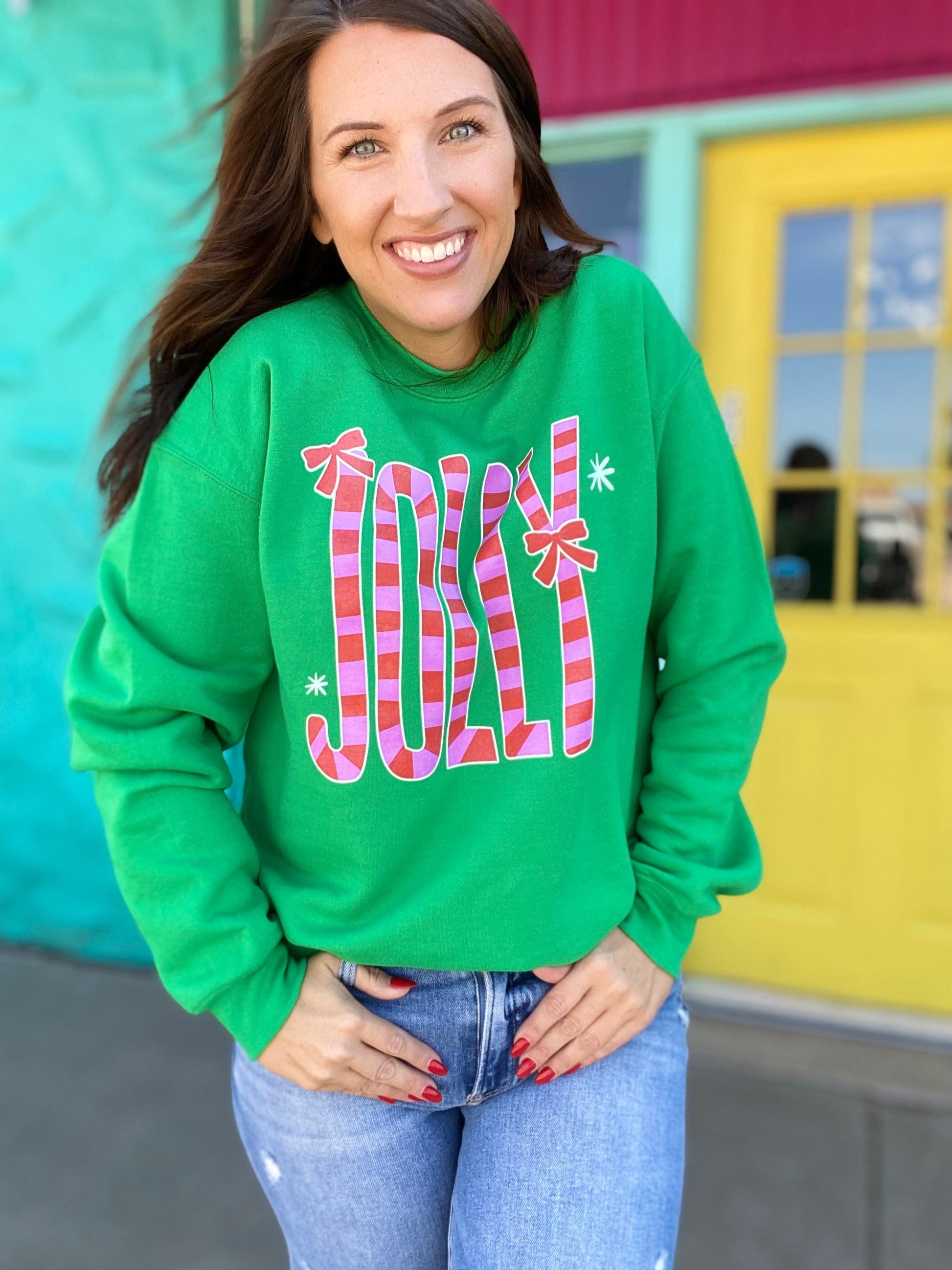 Graphic Tees Jolly Green Crewneck Sweatshirt