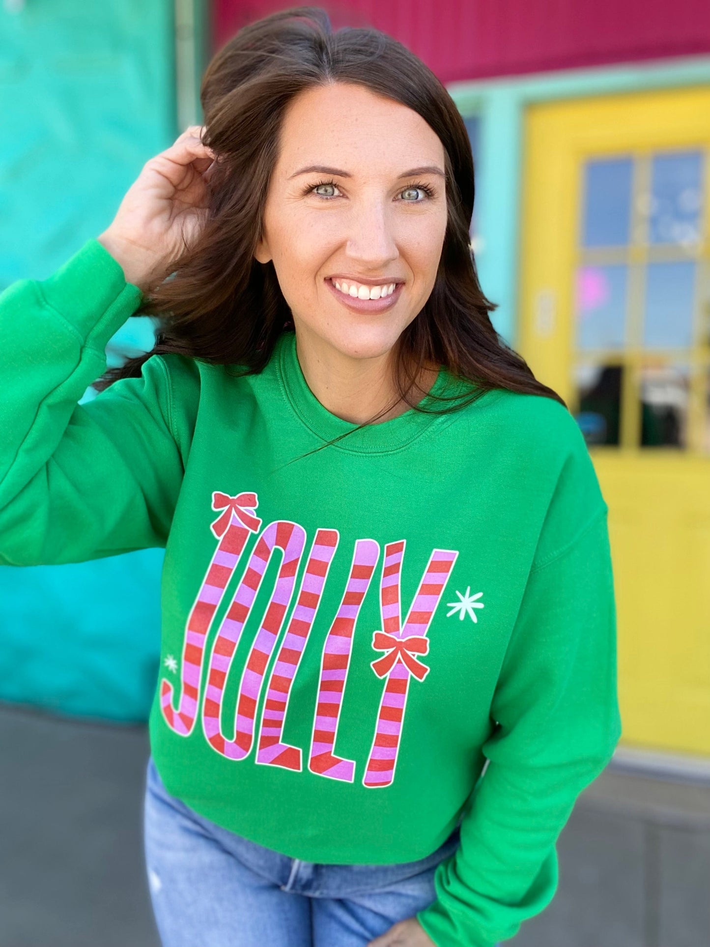Graphic Tees Jolly Green Crewneck Sweatshirt
