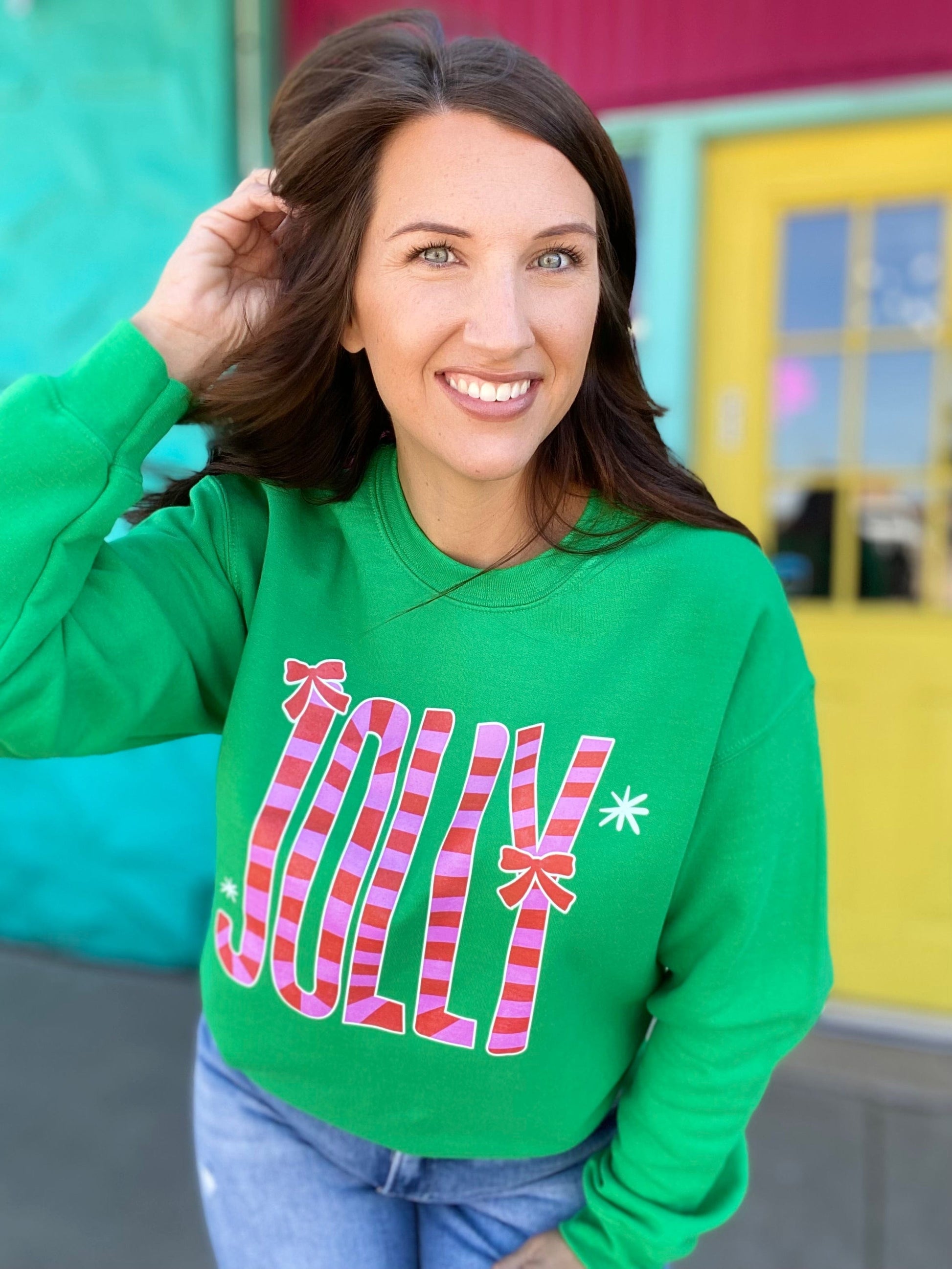 Graphic Tees Jolly Green Crewneck Sweatshirt