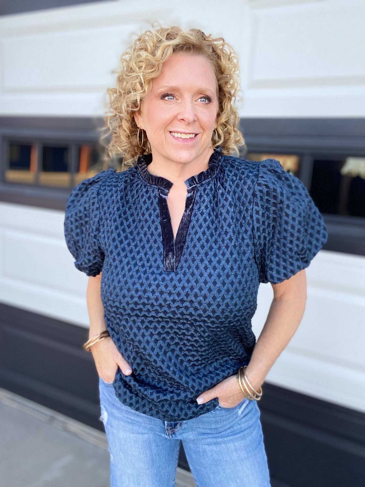 Tops Kami Puff Sleeve Blouse