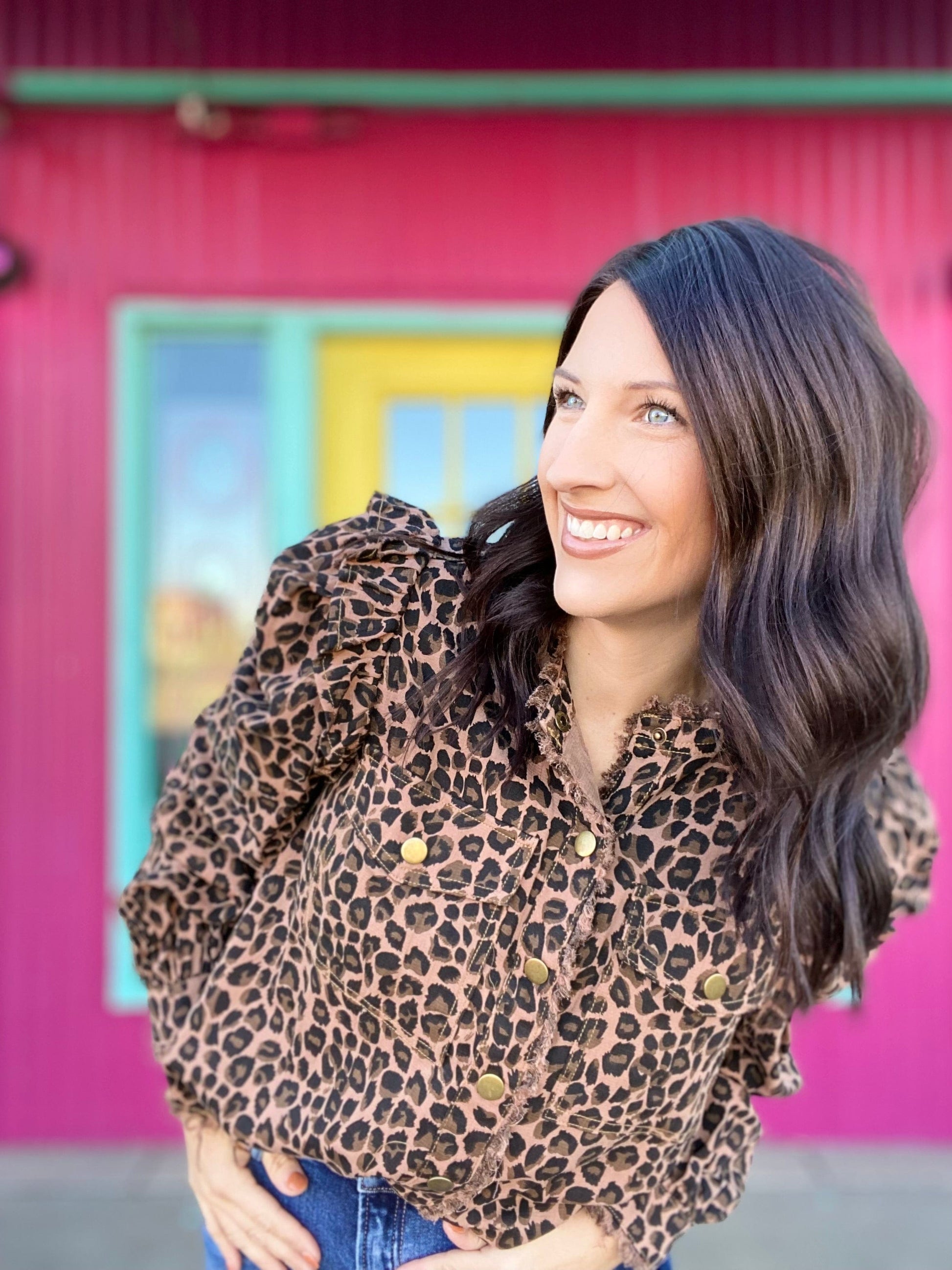 Tops Kit Leopard Jacket