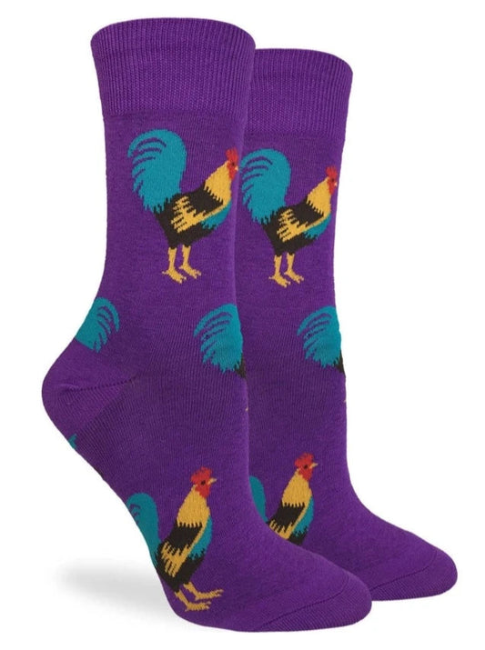 Other Goodies Purple Rooster Socks