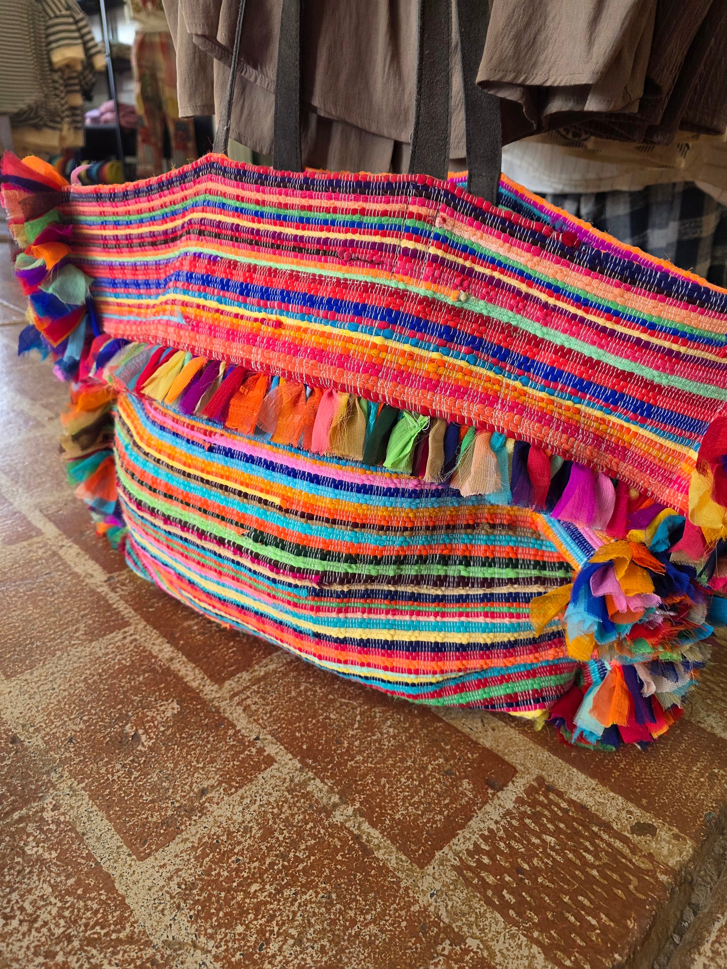 Bright Woven Tote