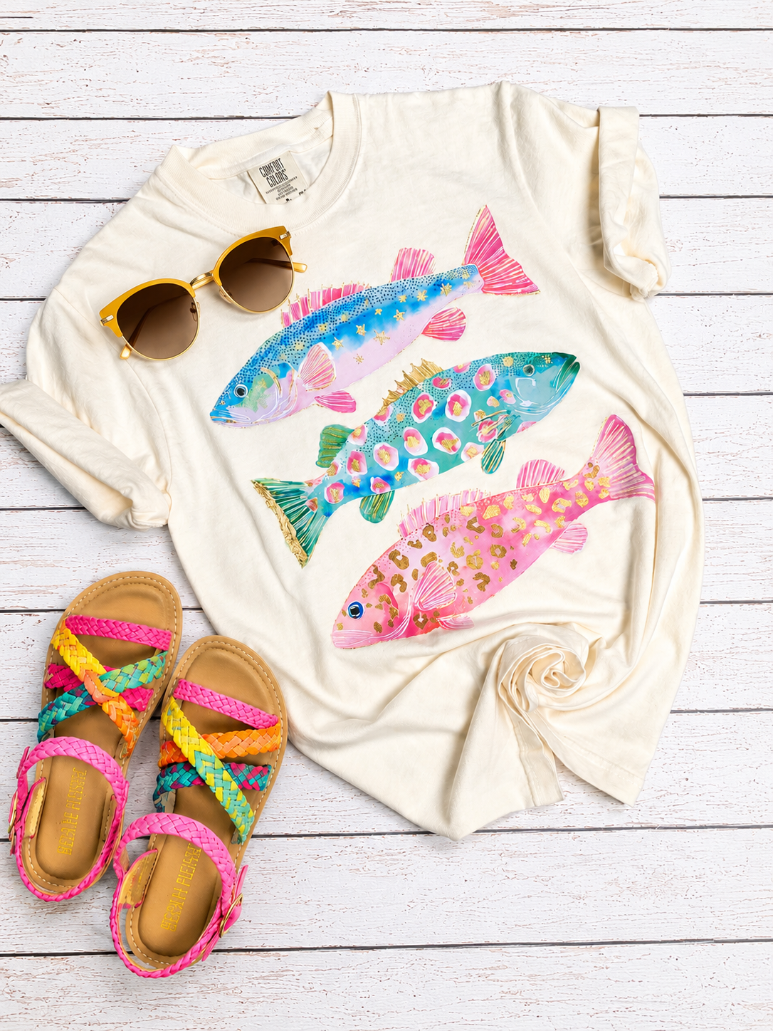 Happy Trout Comfort Colors Tee