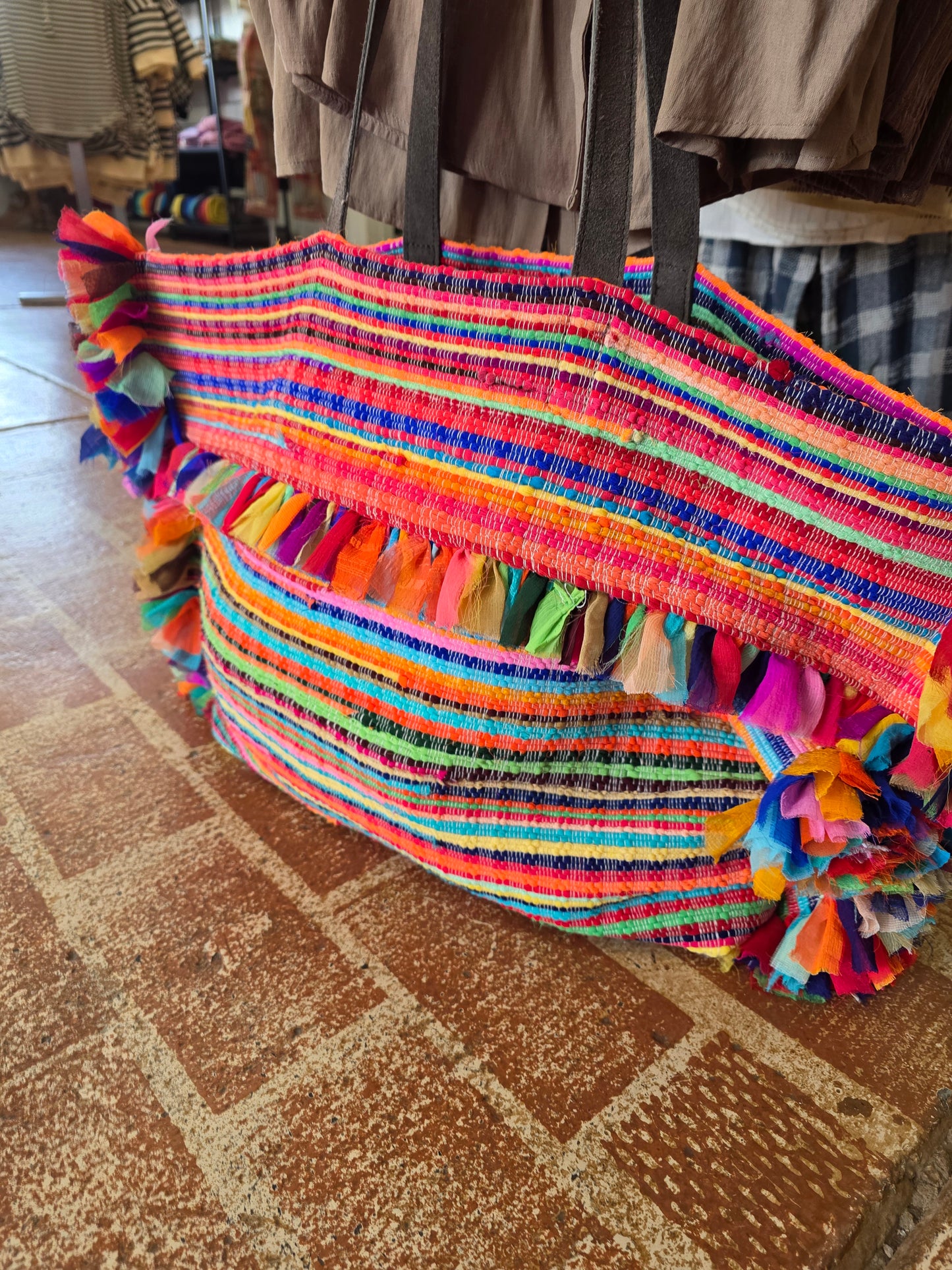 Bright Woven Tote