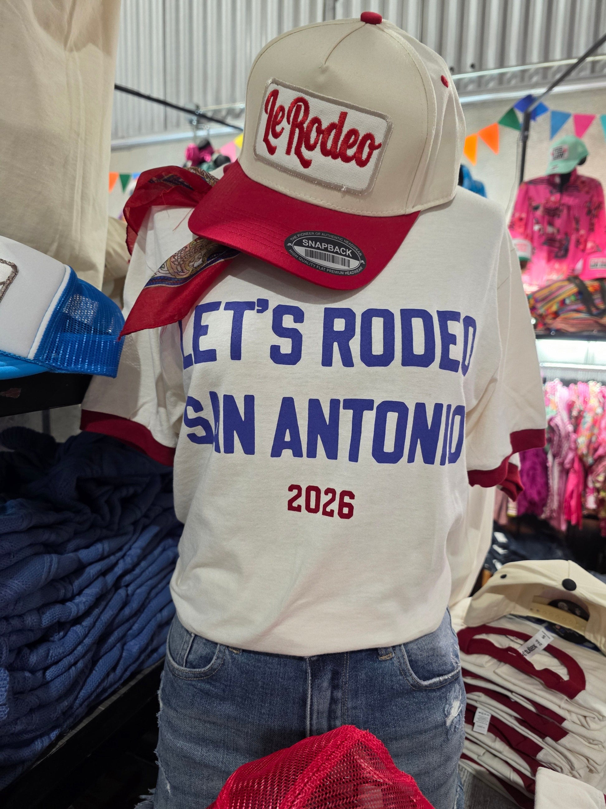 Graphic Tees San Antonio Stock Show and Rodeo Ringer Tee