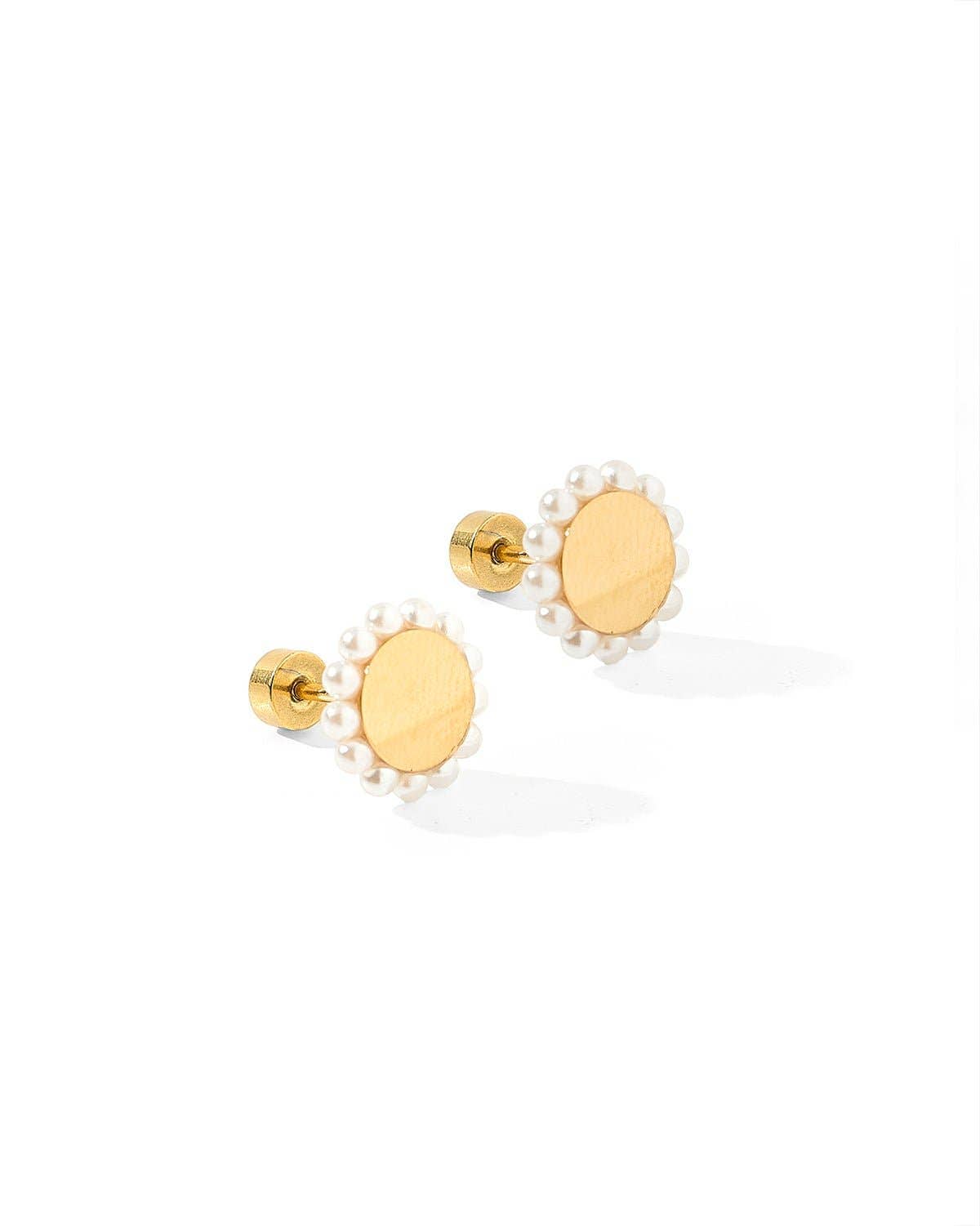 Screwback Stud Earrings - Alice Pearl