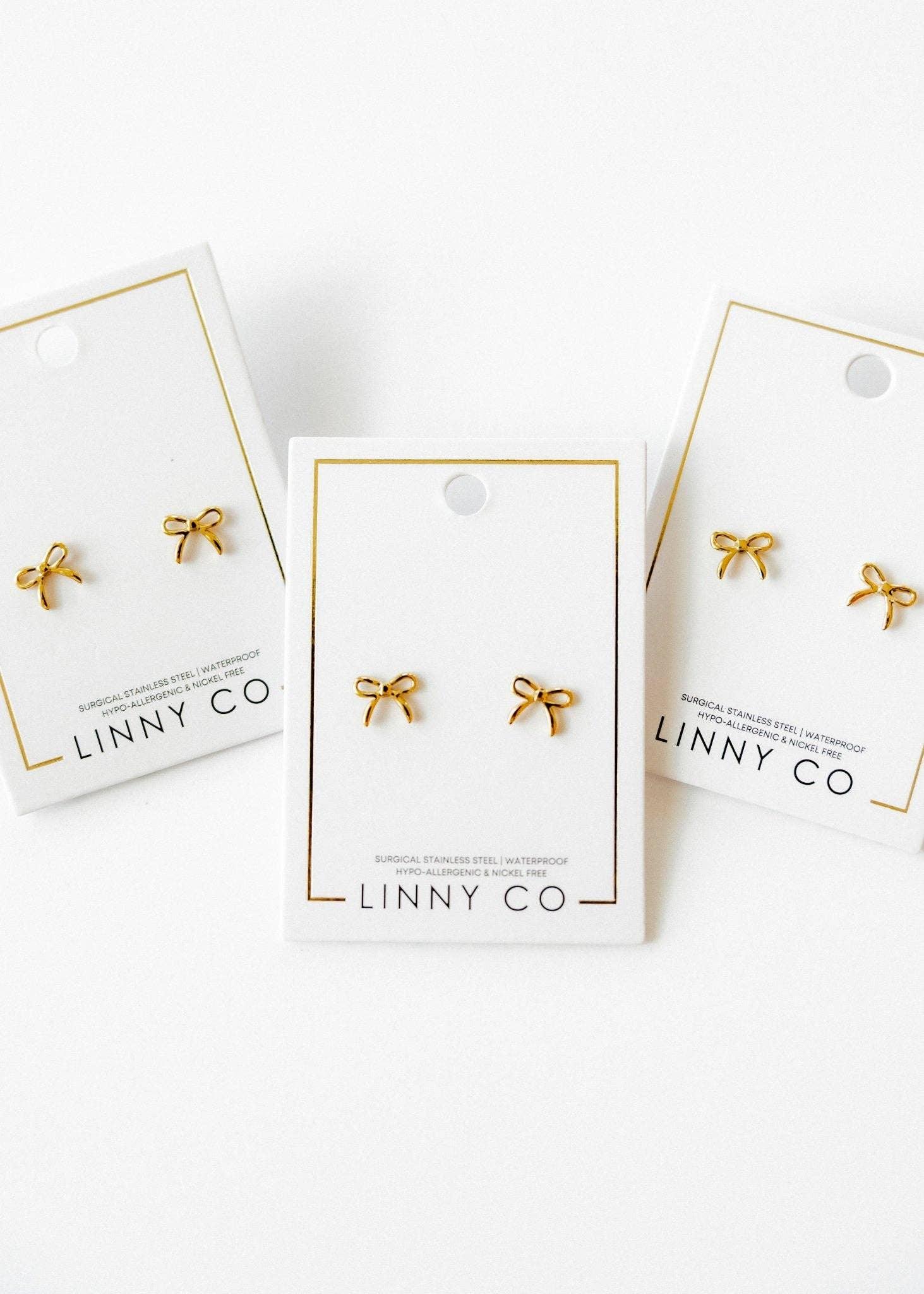 Screwback Stud Earrings - Sadie - Gold