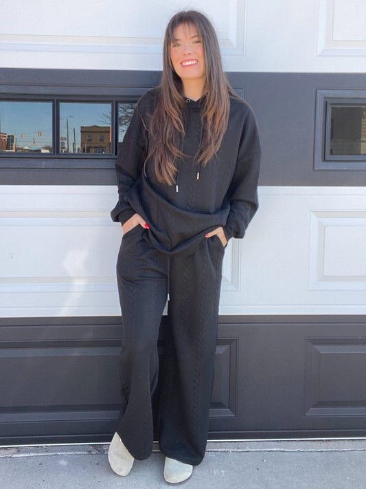 Set Shandi Sweater Look Set- Black