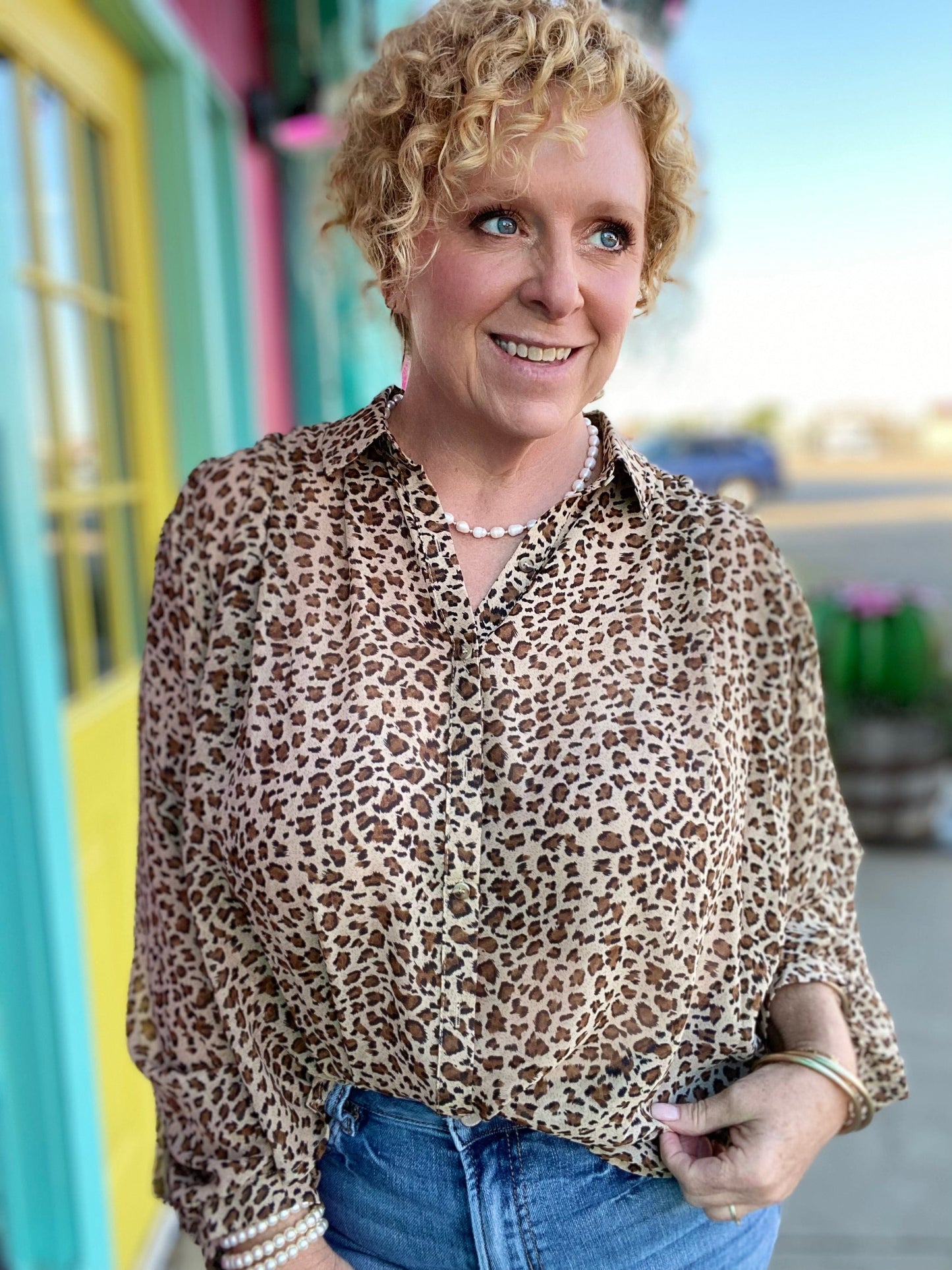 Tops Wendy Leopard Blouse