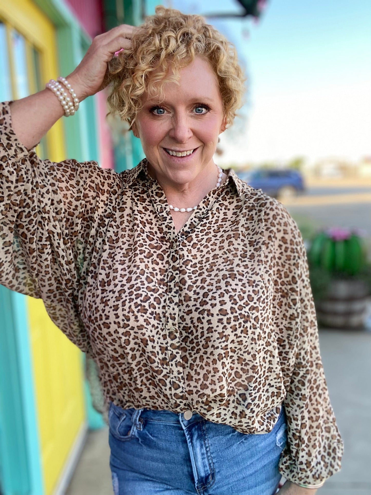 Tops Wendy Leopard Blouse