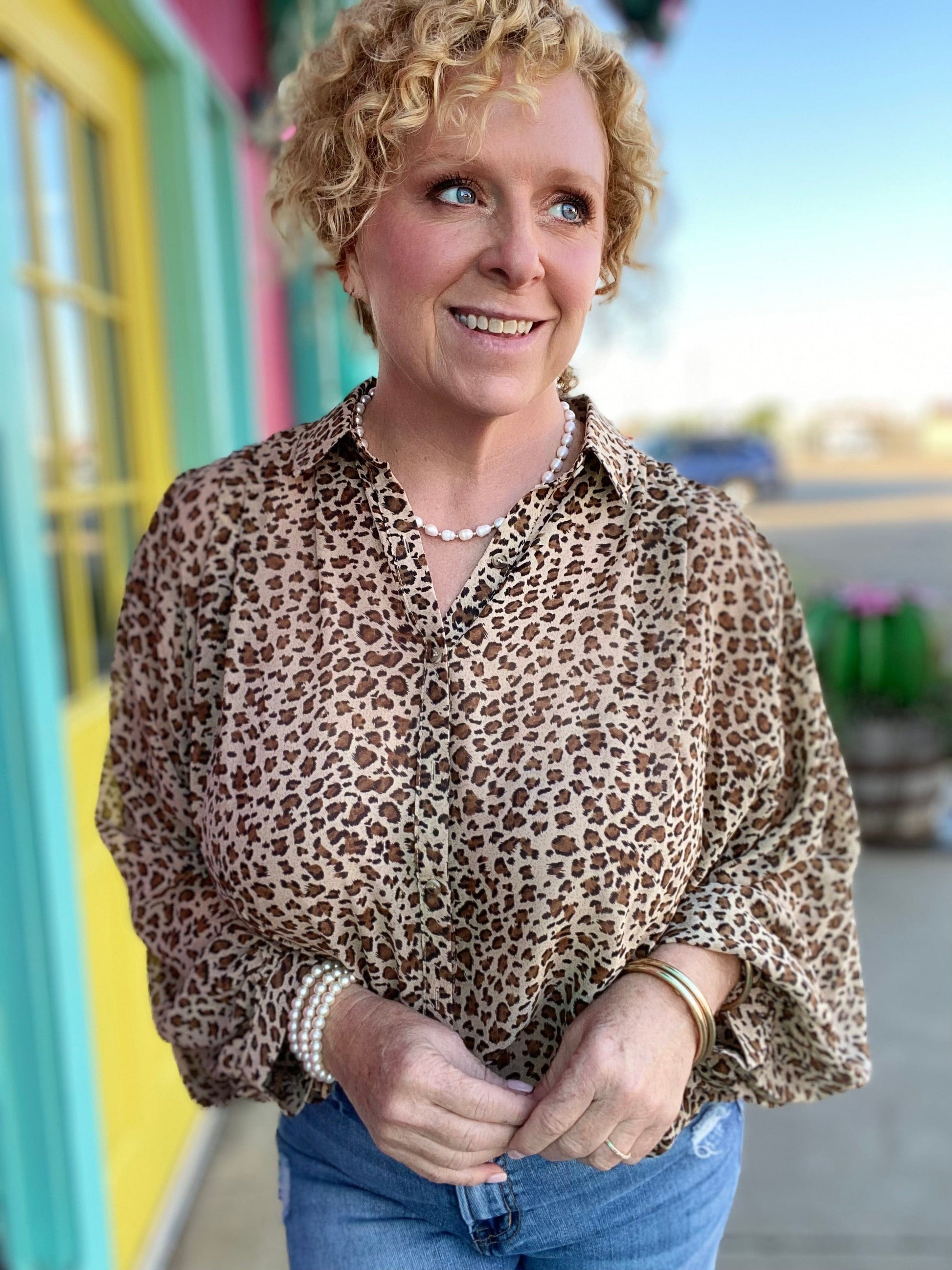 Tops Wendy Leopard Blouse