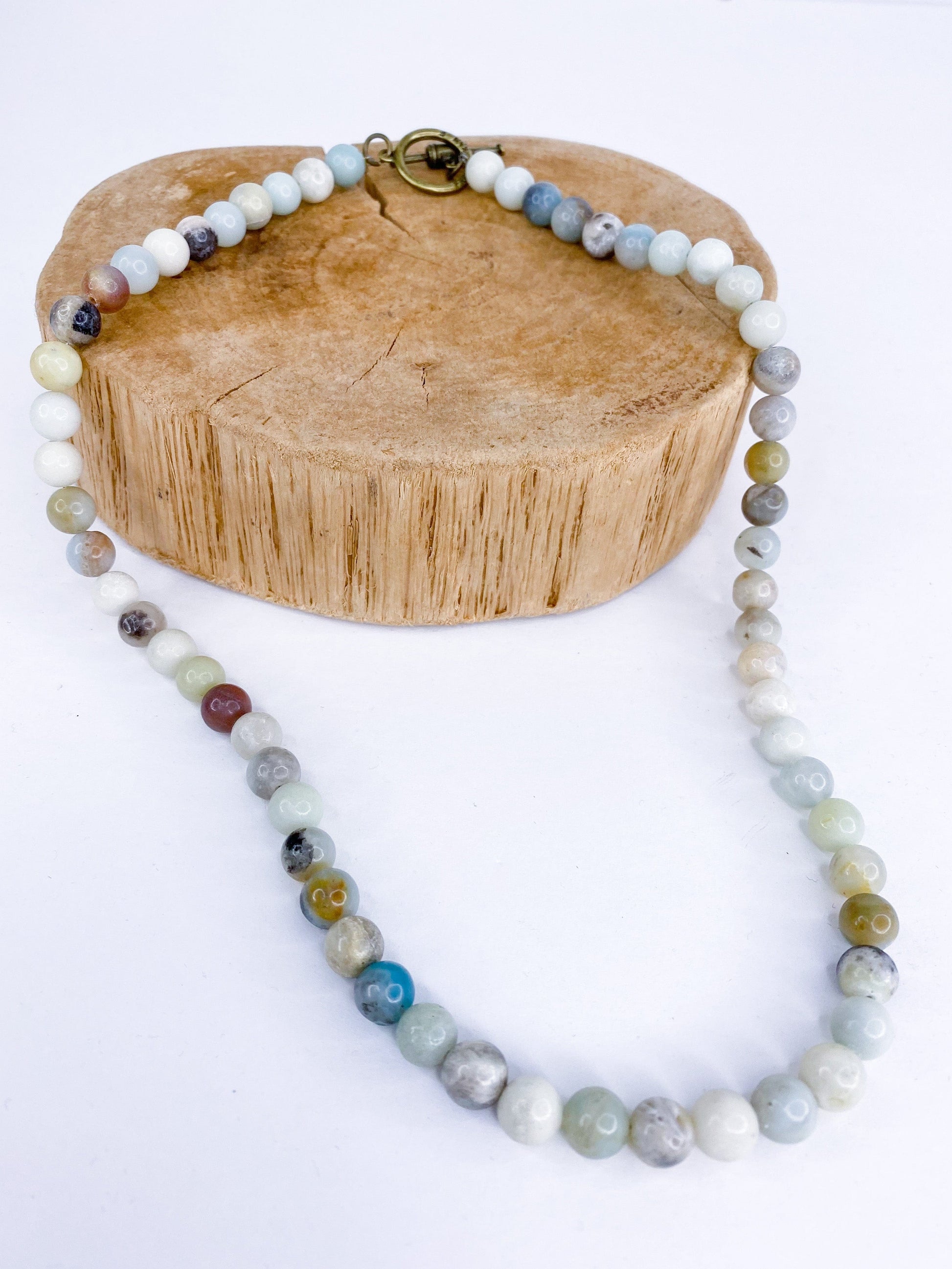 Necklaces Amazonite Short Necklace-19 Inches
