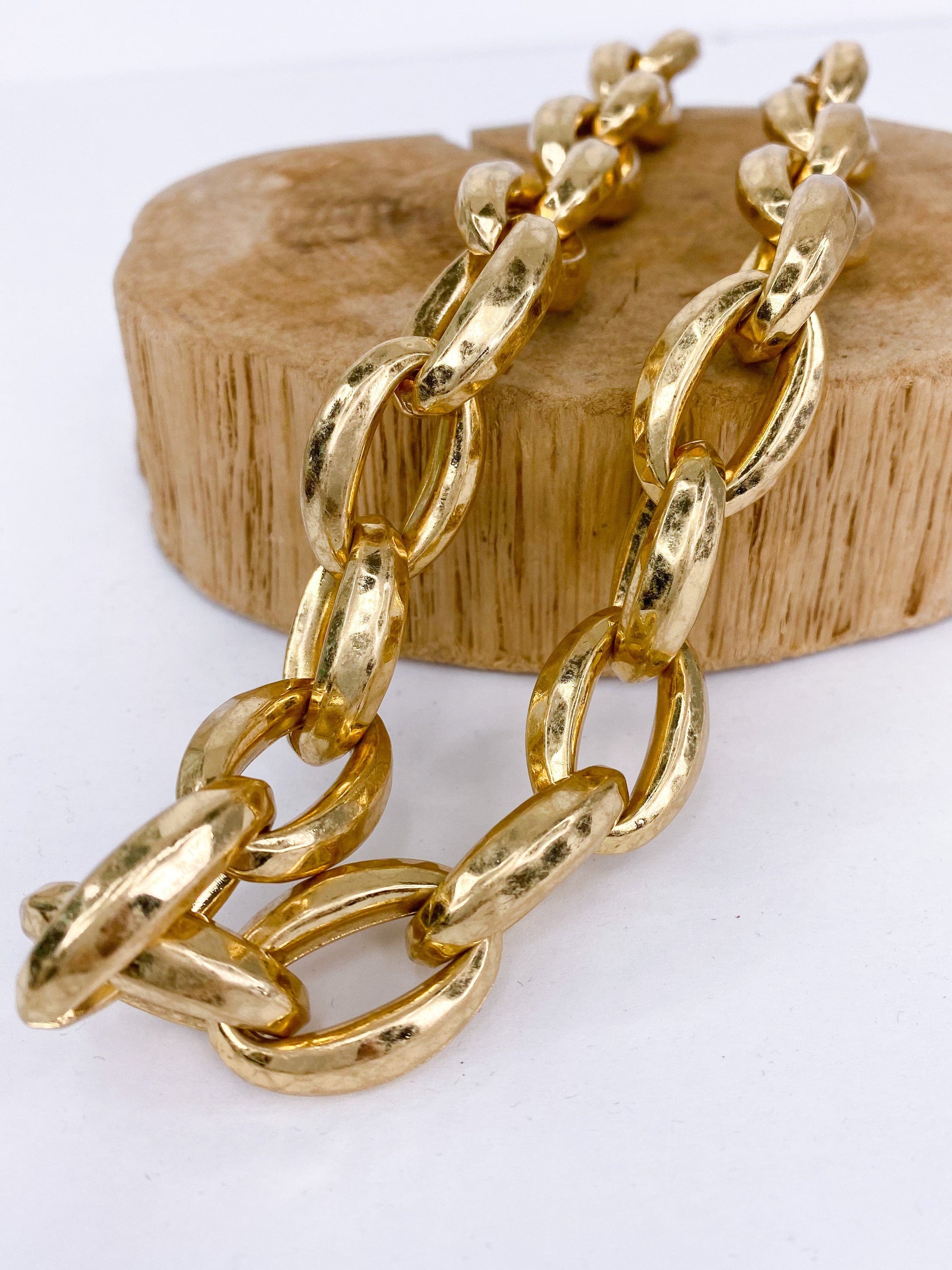 Necklaces Chunky Chain Necklace-Gold