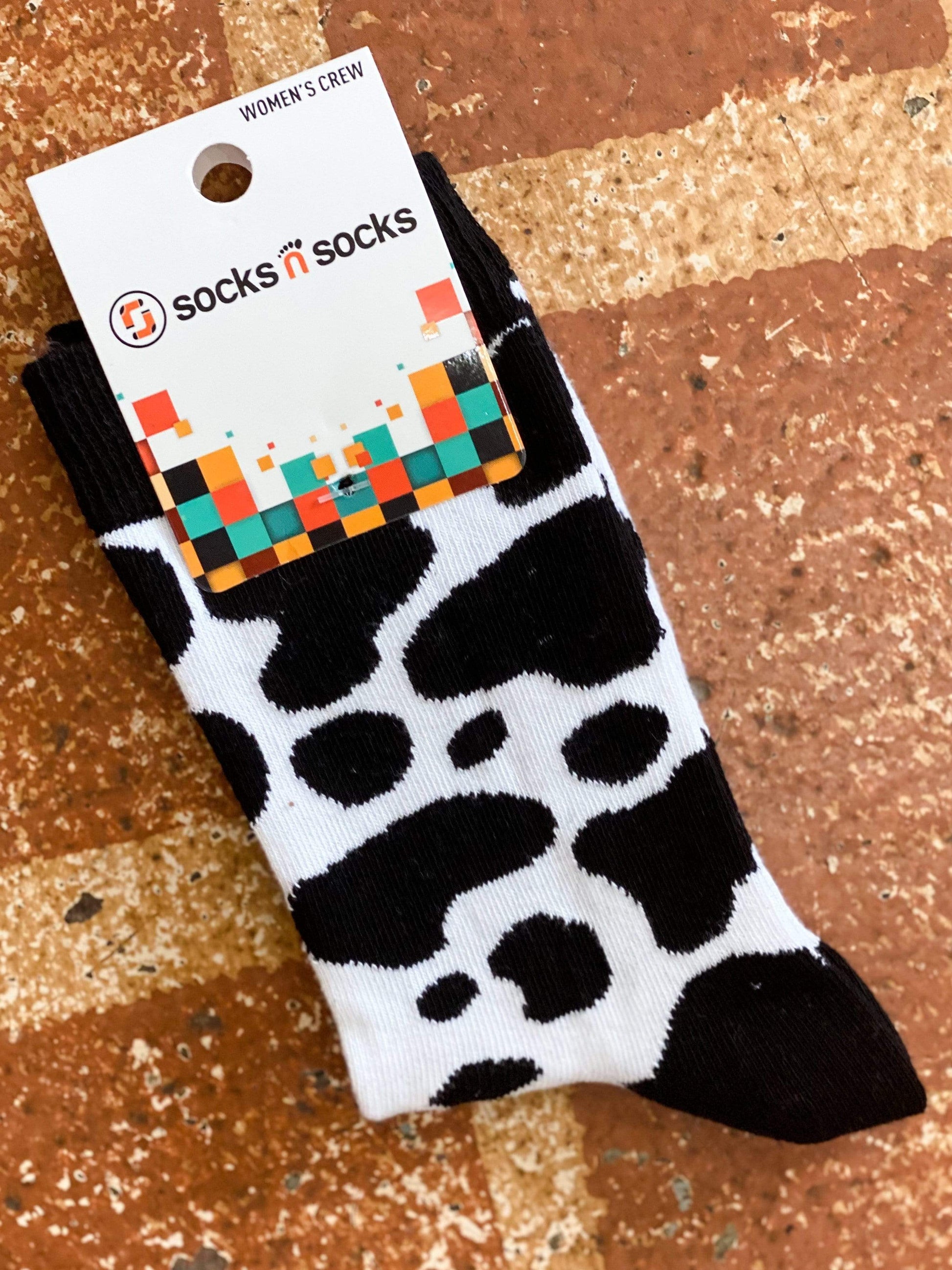Other Goodies Fun & Funky Women's Socks Cow