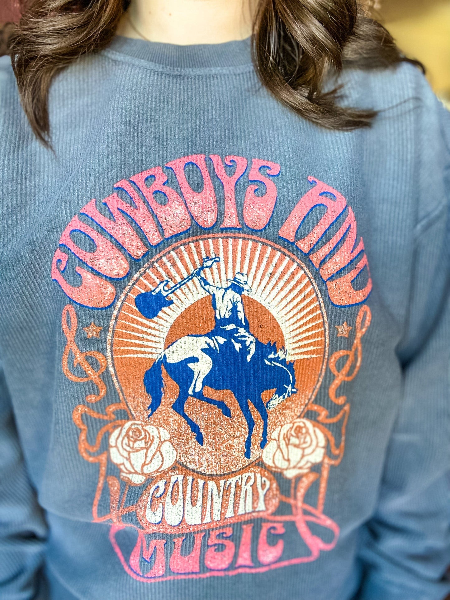 Graphic Tees Cowboys and Country Music Sweatshirt