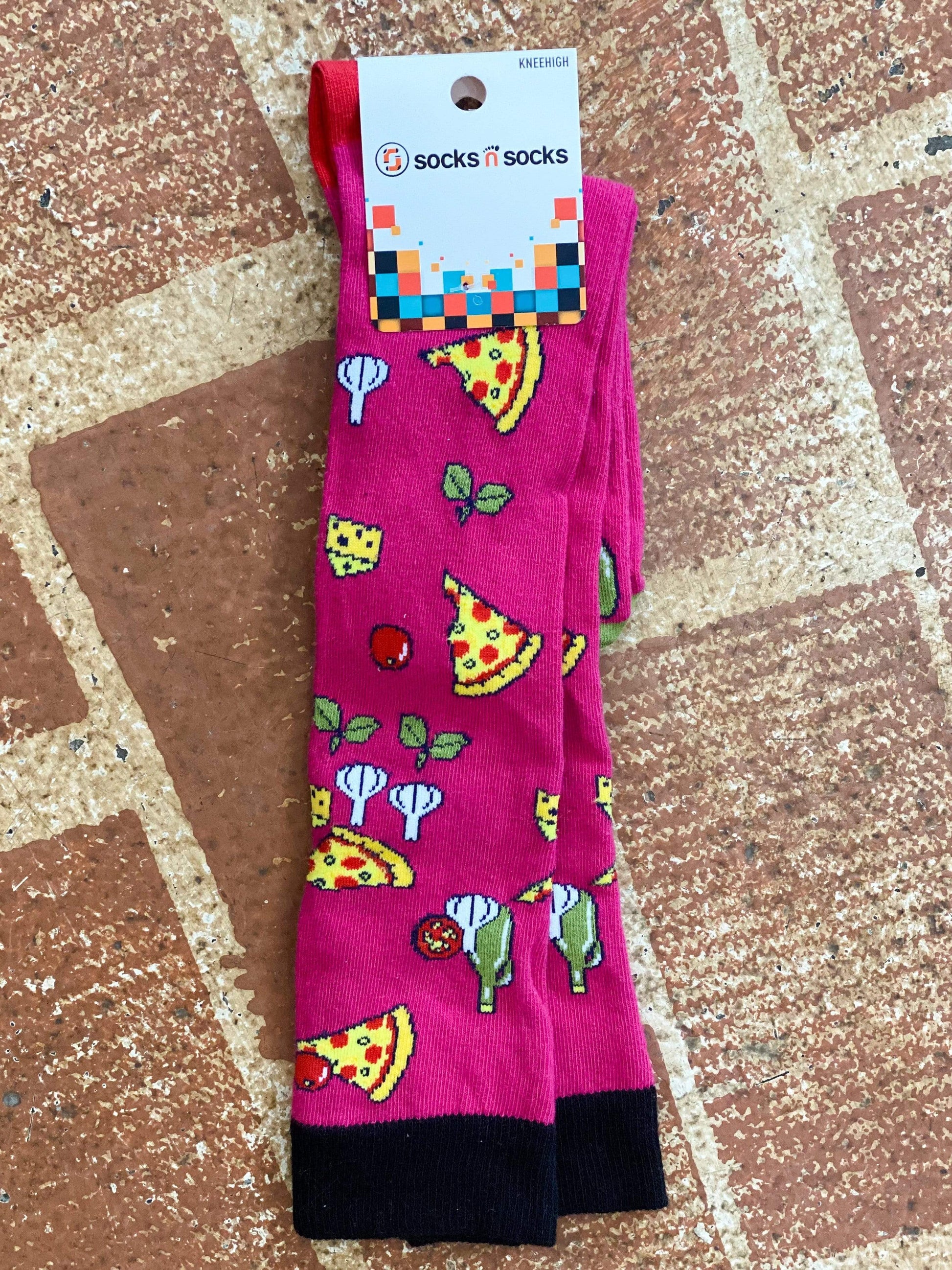 Other Goodies Fun & Funky Women's Knee High Socks Pizza Chef