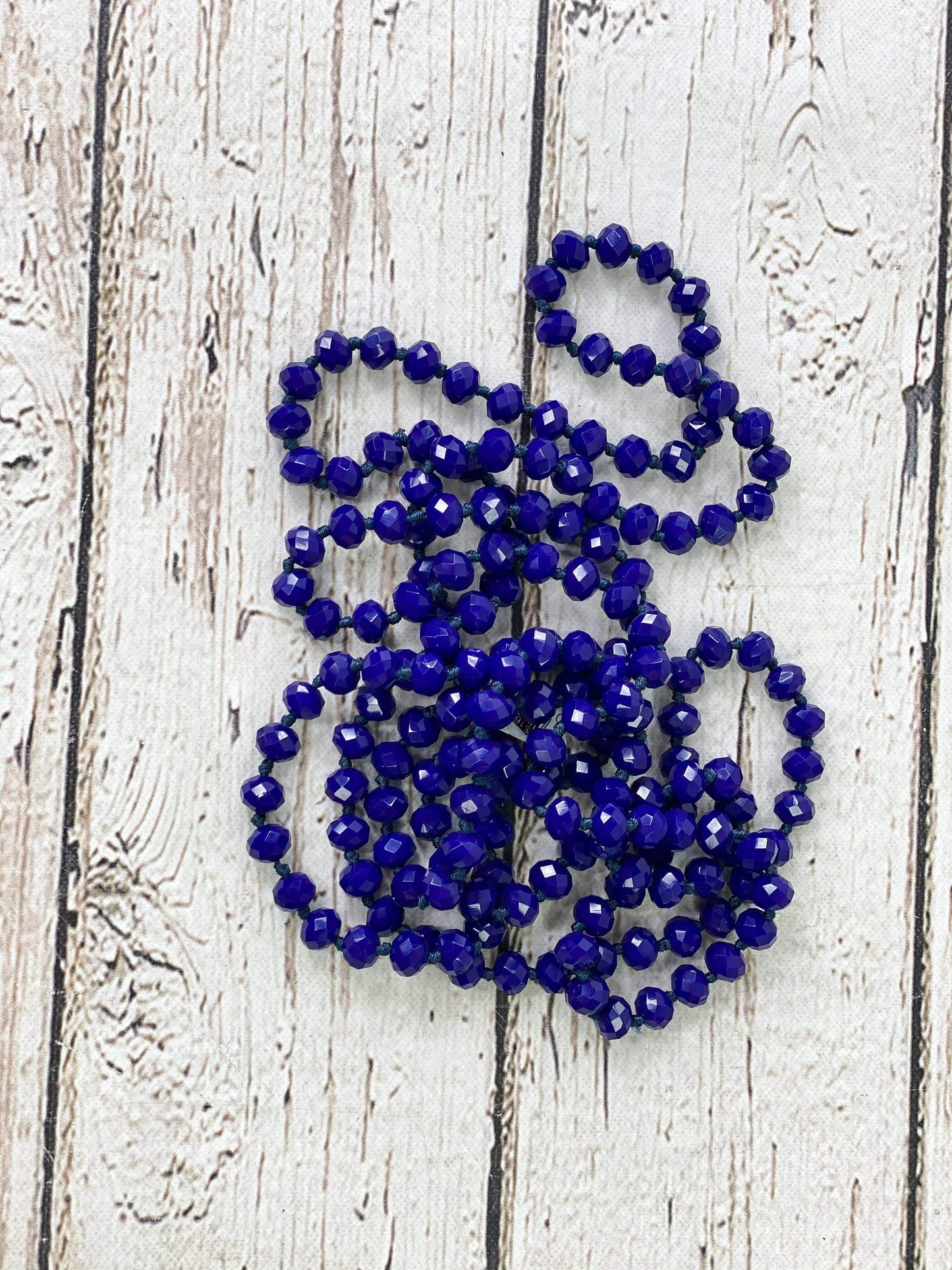 Necklaces Glass Bead Necklaces Royal Blue