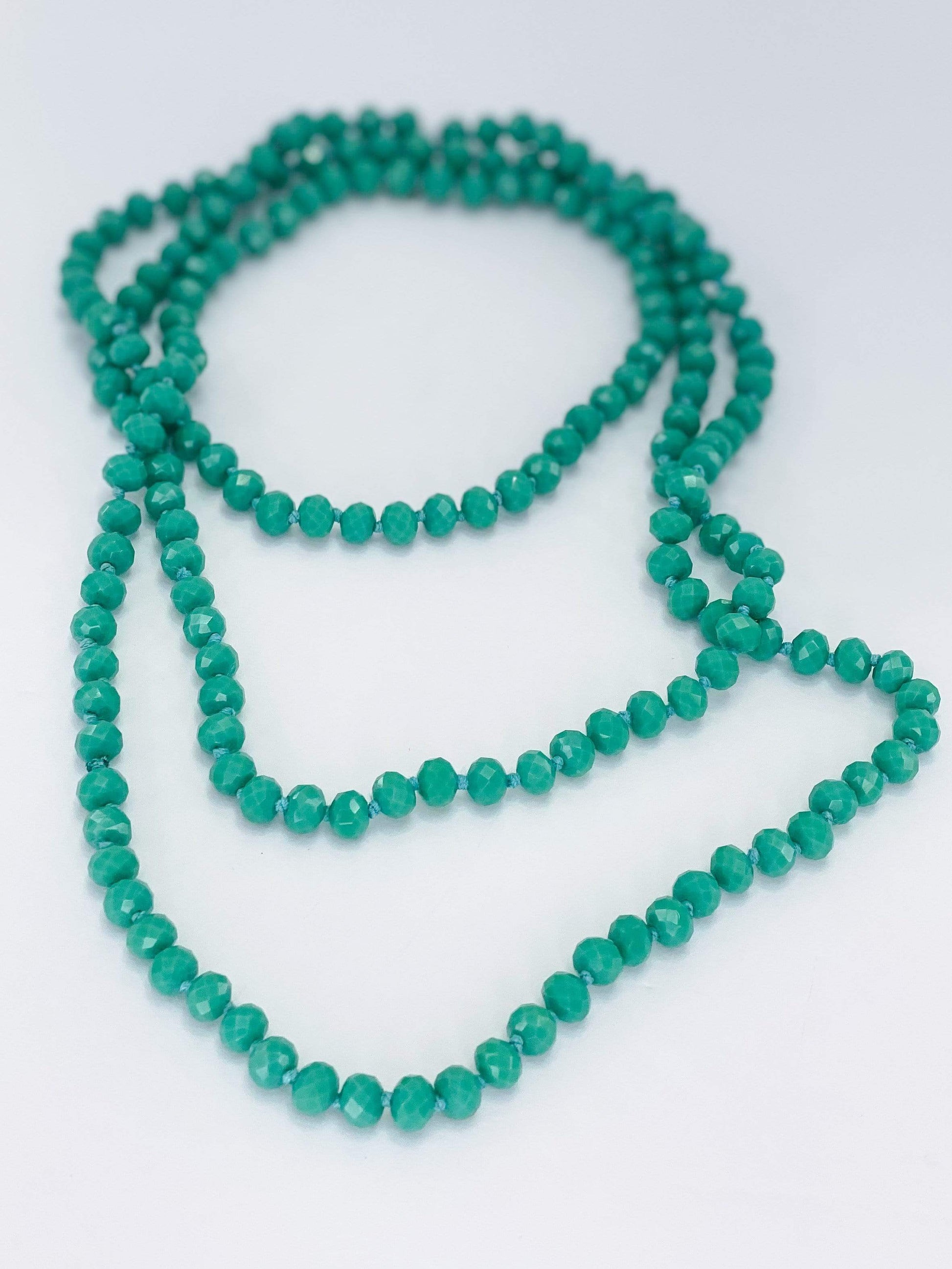 Necklaces Glass Bead Necklaces Turquoise